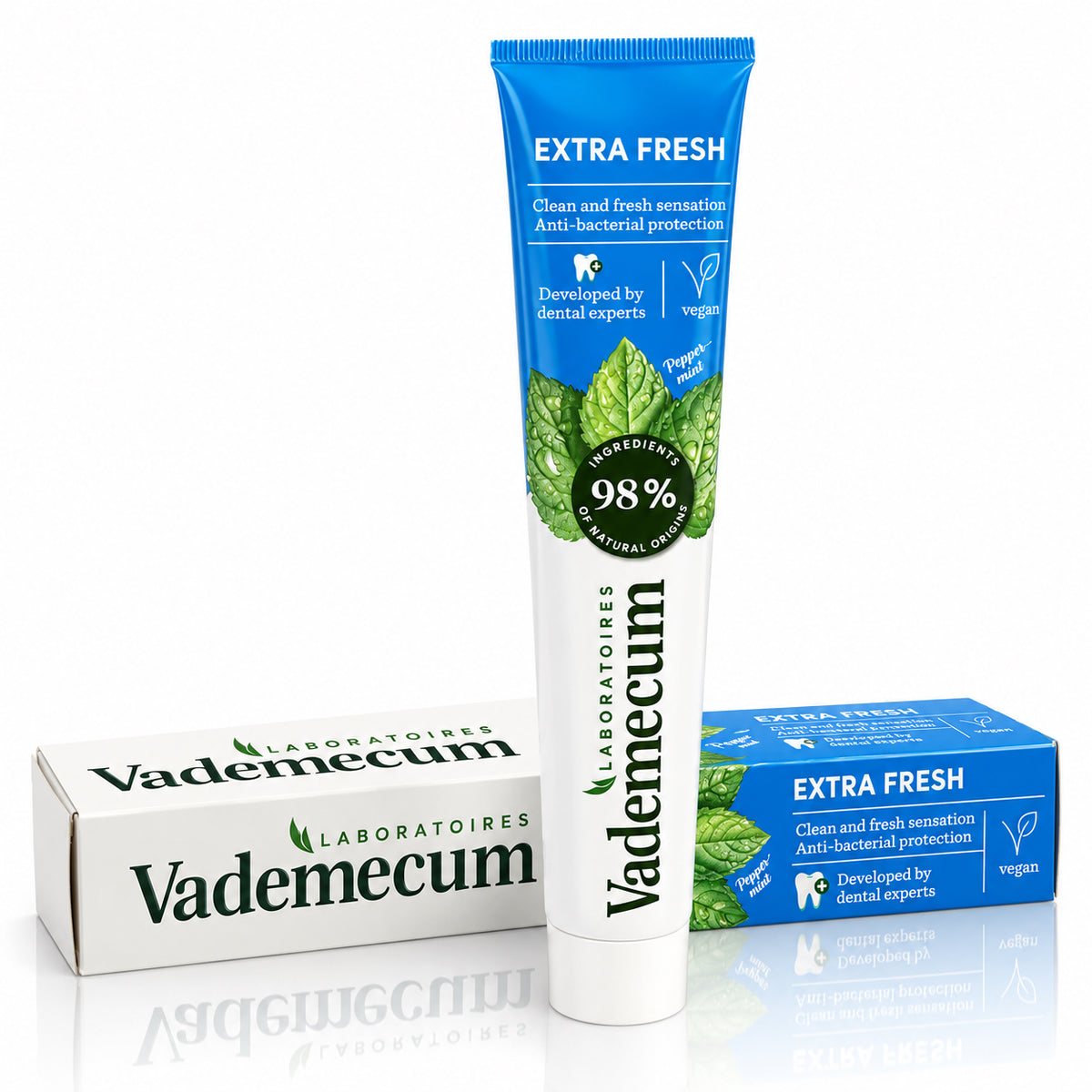 Vademecum Extra Fresh Toothpaste with Zinc & Fluoride 2.54 fl oz