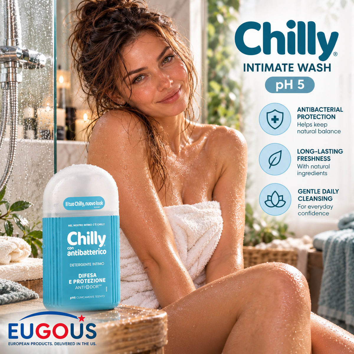 Chilly Antibacterial Intimate Wash pH 5 6.76 fl oz