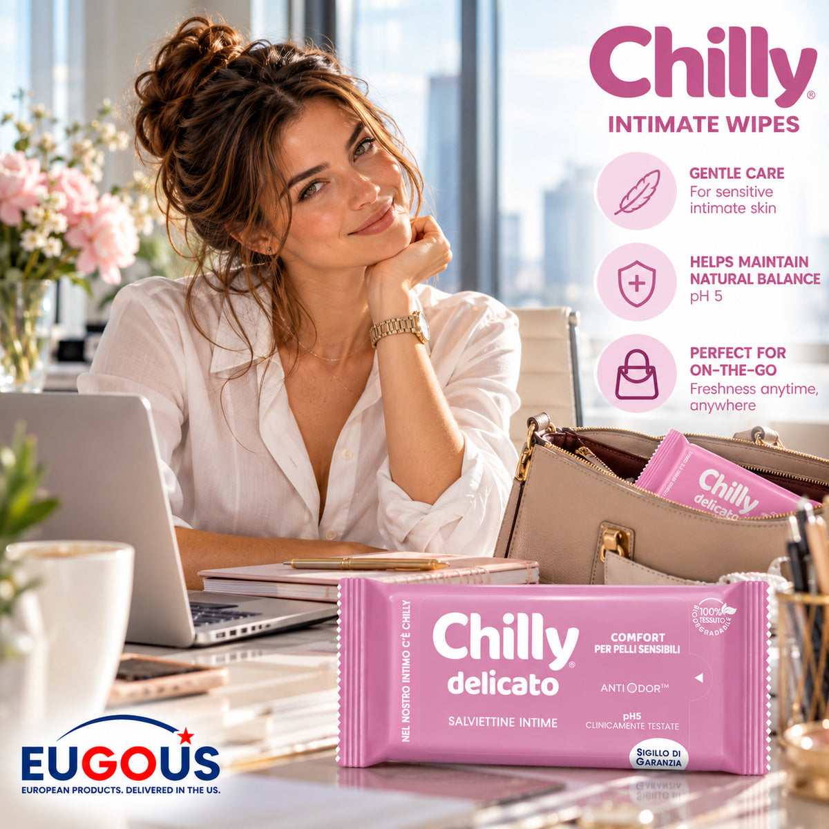 Chilly Delicato Sensitive Intimate Wipes pH 5 – 12 Wipes