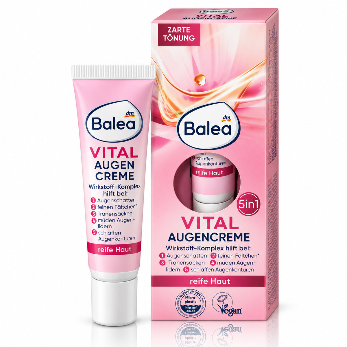 Balea VITAL 5-in-1 Anti-Wrinkle Eye Cream 0.51 fl oz
