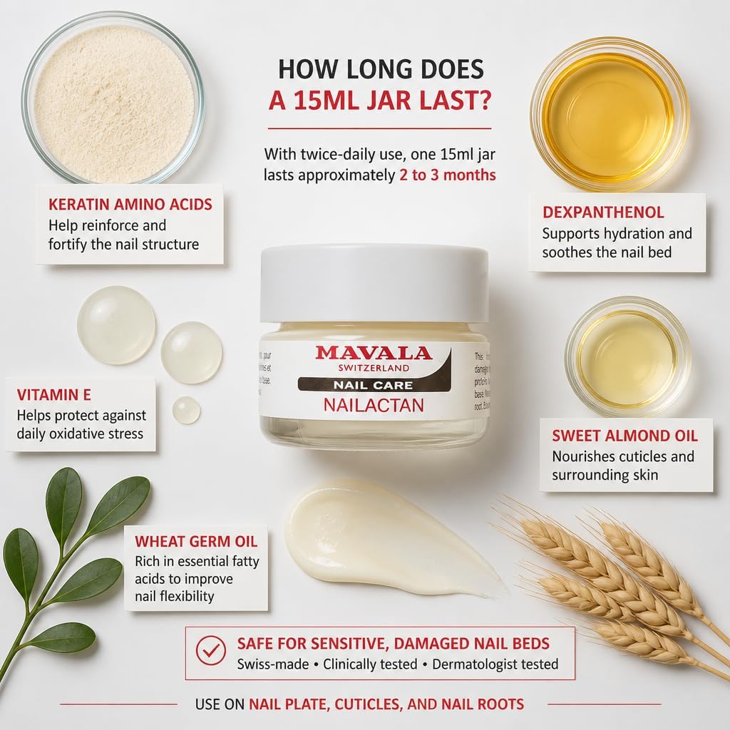 Mavala Nailactan Nourishing Nail Cream – 0.5 oz