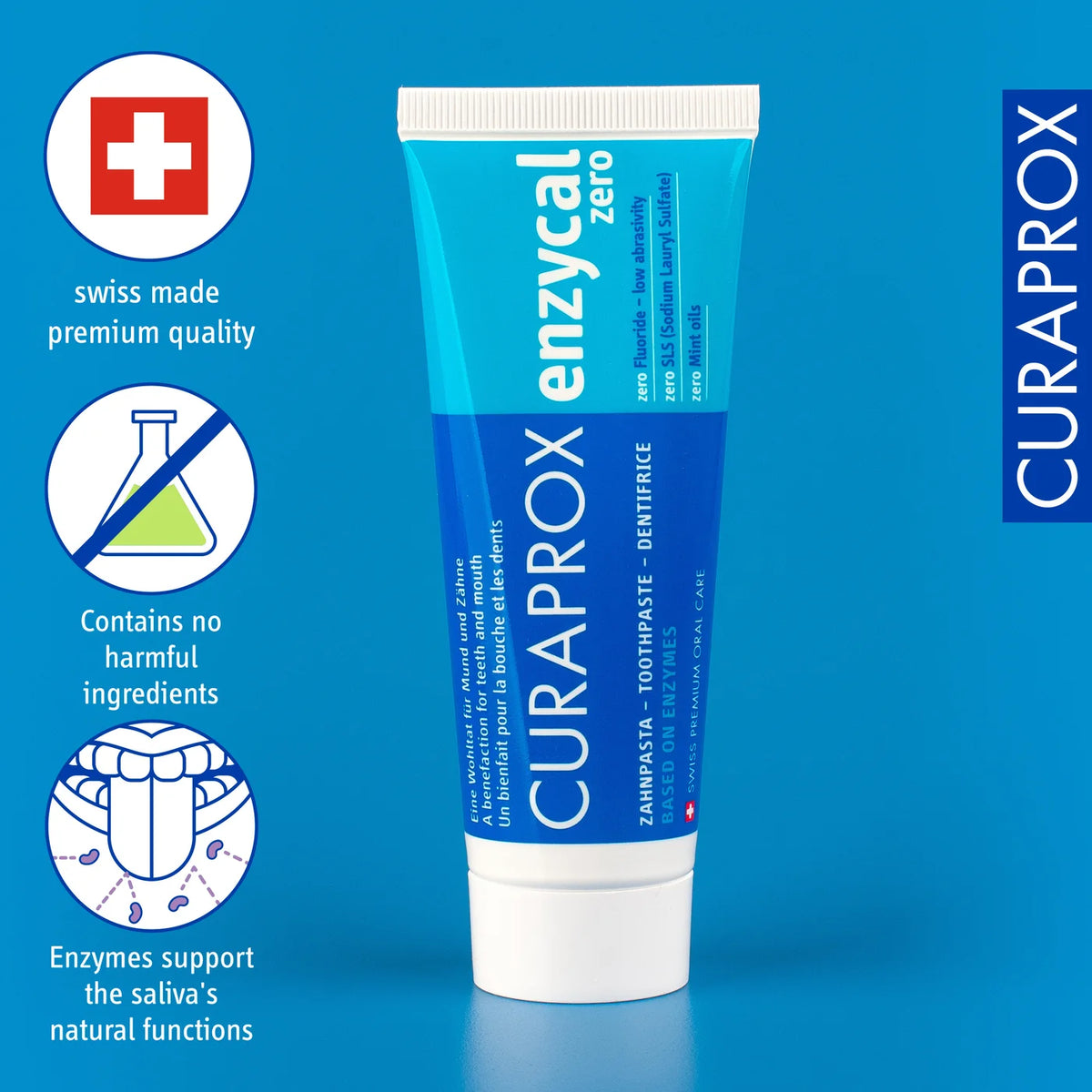 CURAPROX Enzycal Zero Toothpaste 2.54 fl oz