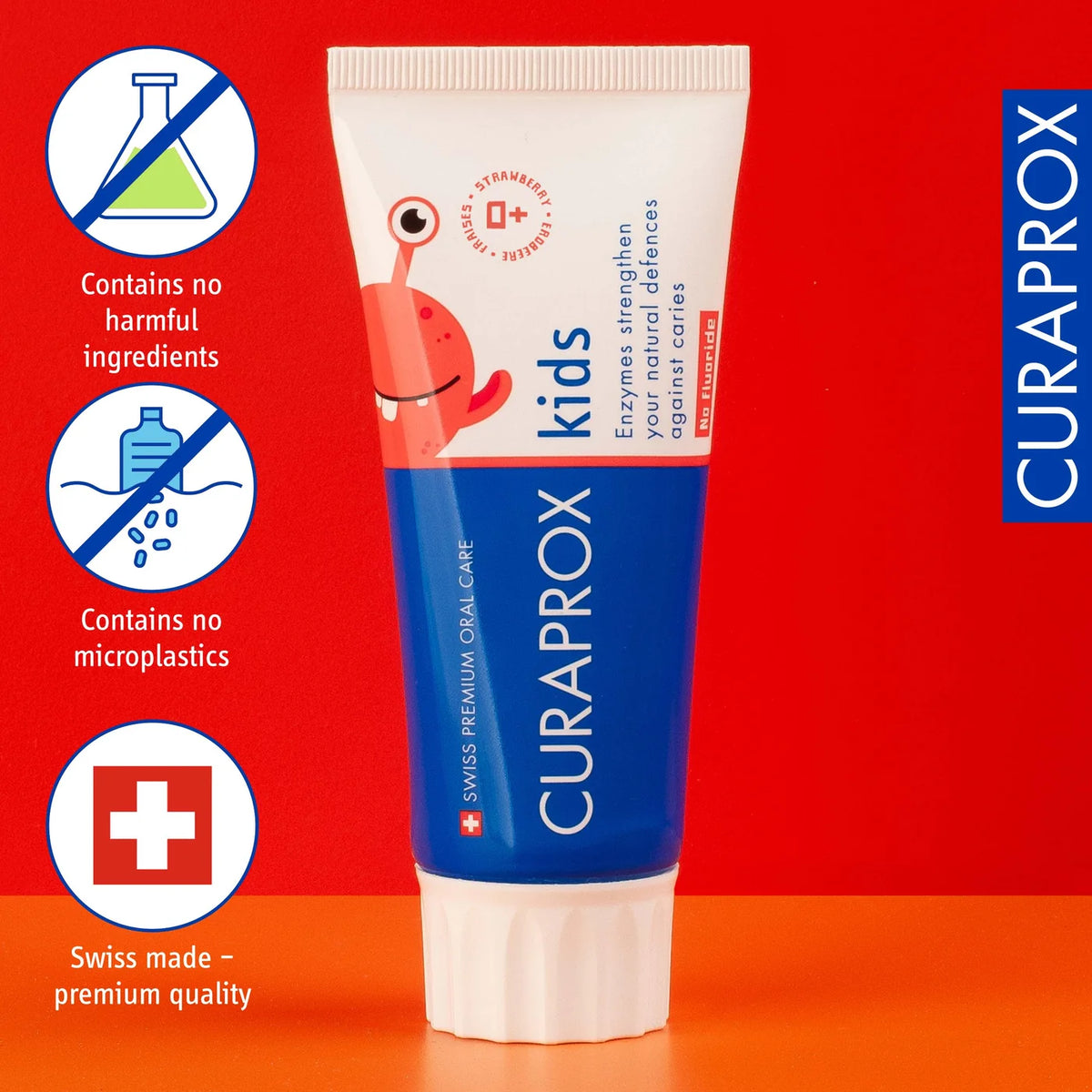 CURAPROX Kids Strawberry Toothpaste 2.54 fl oz