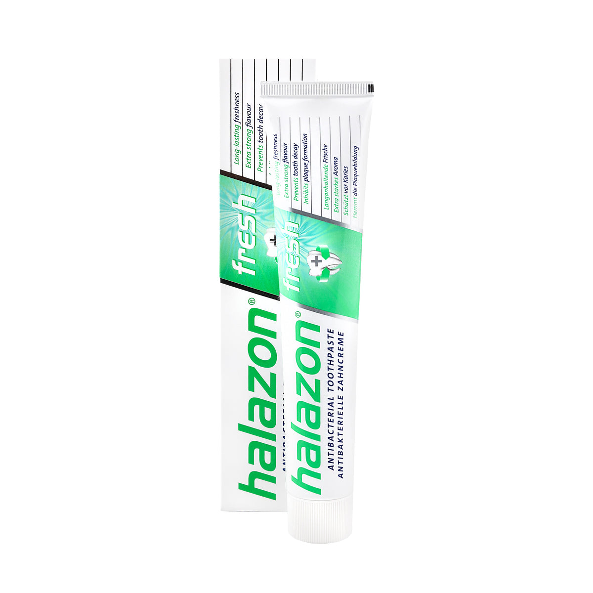 Halazon MultiActive Toothpaste FRESH – Extra Strong Mint, Antibacterial Oral Care, 2.54 fl oz (75 ml), Germany