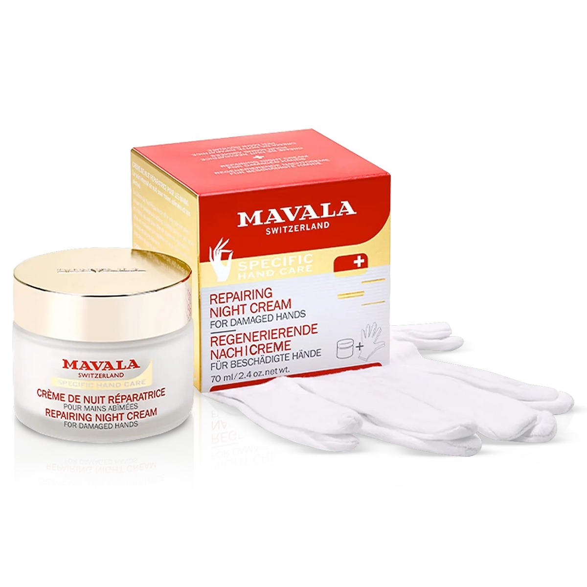 Mavala Repairing Night Cream for Damaged Hands – 2.4 oz