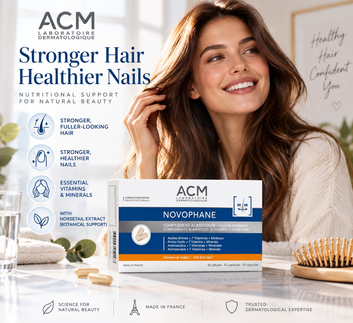 ACM Novophane Hair & Nails Supplement 60 Capsules