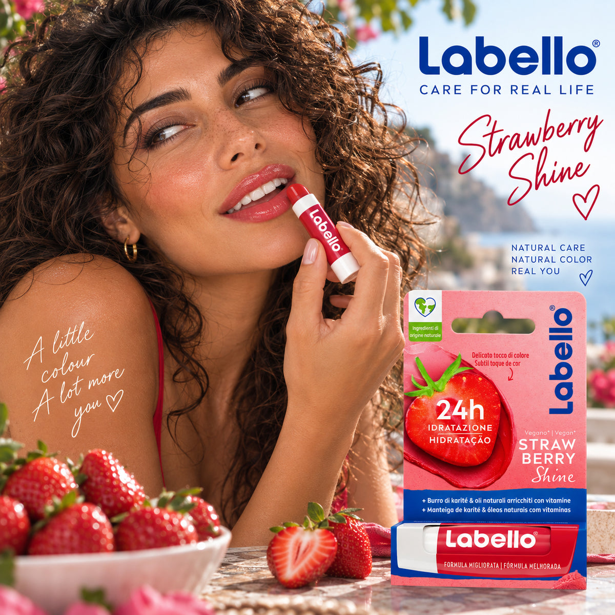Labello Strawberry Shine Lip Balm 0.17 oz