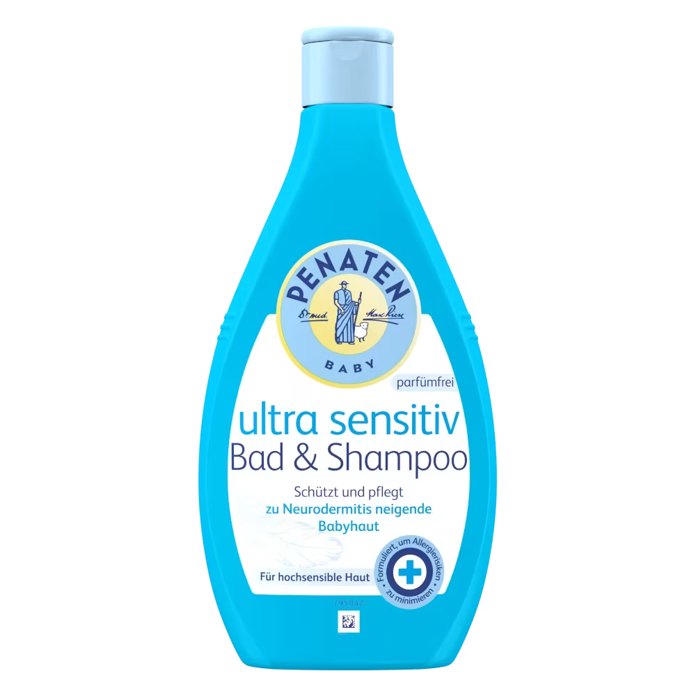 Penaten Ultra Sensitive Baby Bath &amp; Shampoo – Fragrance Free, 13.5 fl oz (400 ml)
