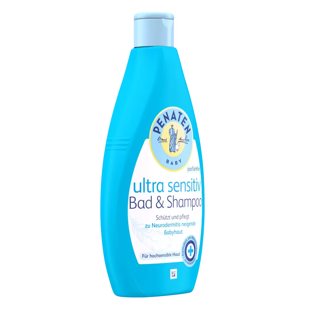 Penaten Ultra Sensitive Baby Bath &amp; Shampoo – Fragrance Free, 13.5 fl oz (400 ml)
