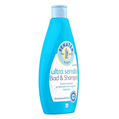 Penaten Ultra Sensitive Baby Bath &amp; Shampoo – Fragrance Free, 13.5 fl oz (400 ml)