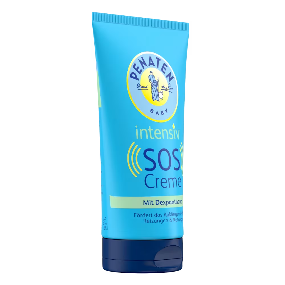 Penaten Intensiv SOS Cream with 4.3% Dexpanthenol – Fragrance Free, 2.54 fl oz (75 ml)