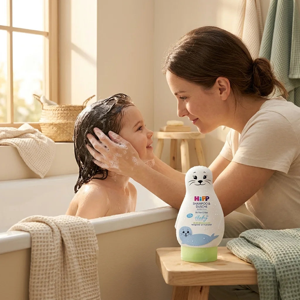 HiPP Babysanft 2-in-1 Shampoo + Body Wash Sensitive – 6.76 fl oz