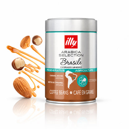 illy Arabica Selection Brasile Cerrado Mineiro Whole Bean Coffee – 8.8 oz