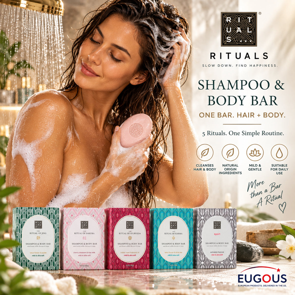 Rituals Shampoo &amp; Body Bar 3.5 oz – 5 Variants