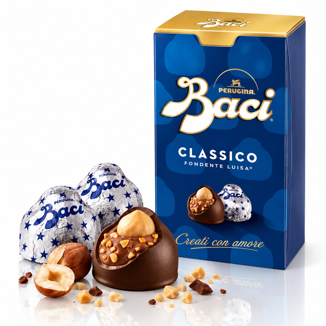 Perugina Baci Classico Dark Chocolate Pralines – 7.1 oz