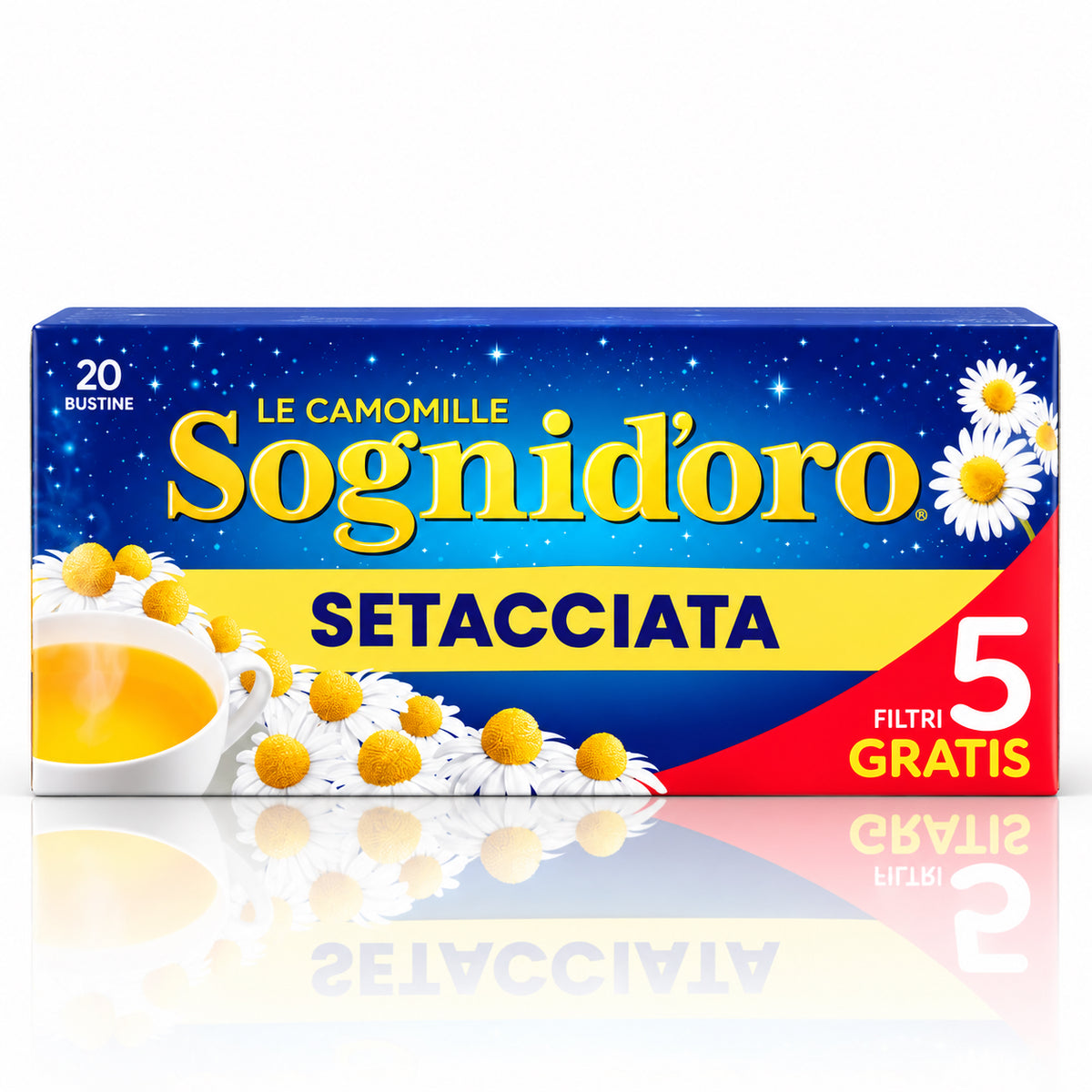 Sognid’oro Setacciata Chamomile Tea – 20 Tea Bags