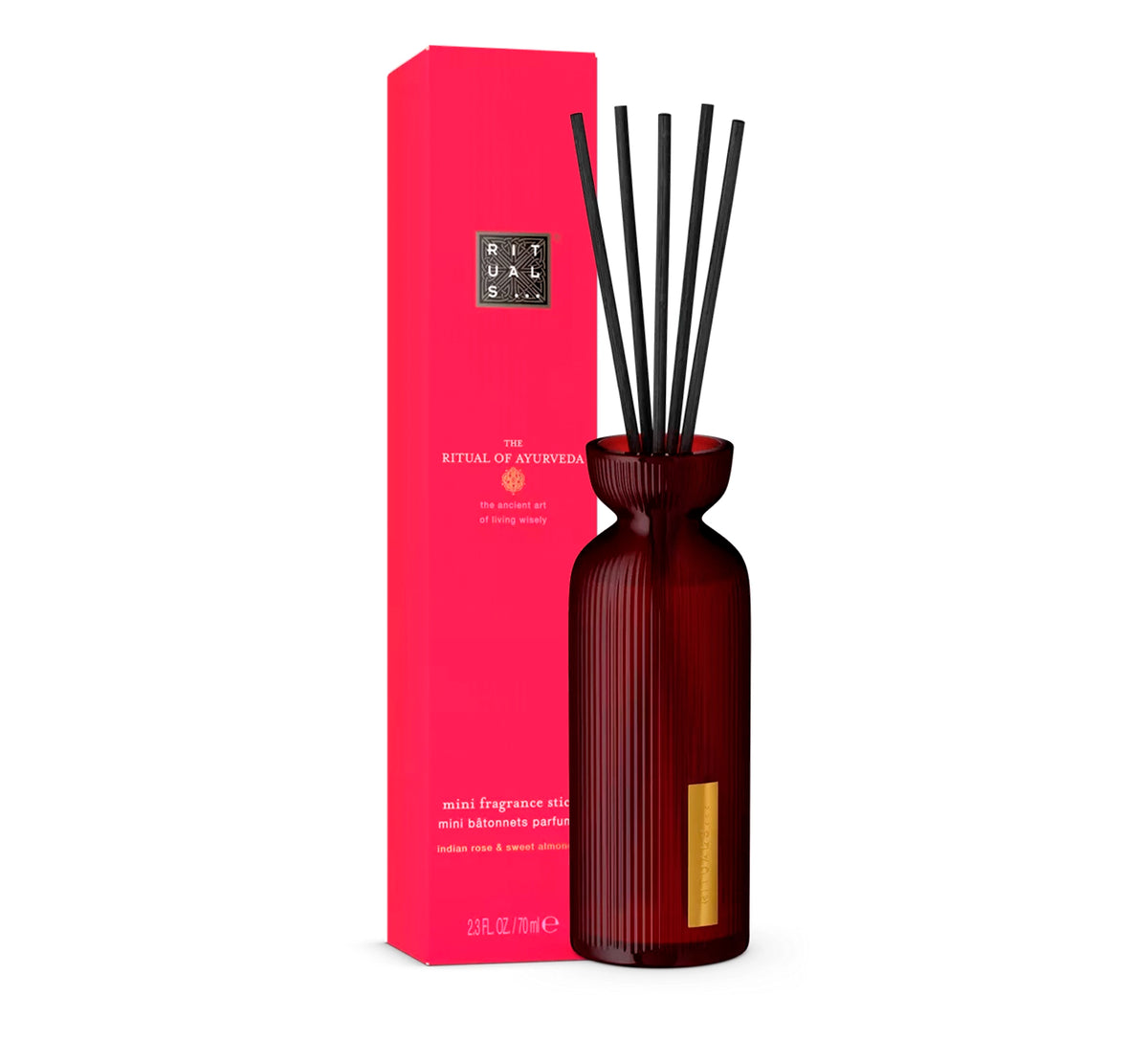 RITUALS The Ritual of Ayurveda Mini Fragrance Sticks – Indian Rose &amp; Sweet Almond Oil, 2.37 fl oz (70 ml)