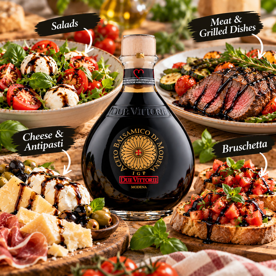Due Vittorie Oro Balsamic Vinegar of Modena IGP – 8.45 fl oz
