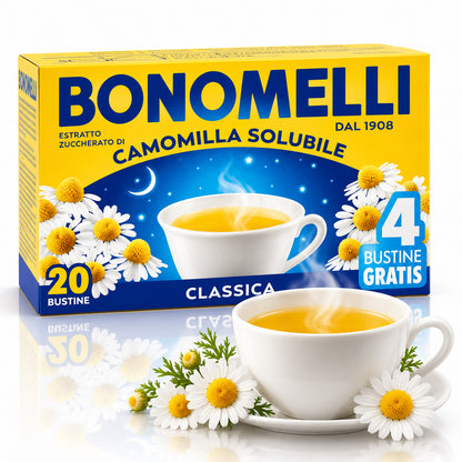 Bonomelli Instant Chamomile Classica – 20 Sachets, 3.53 oz