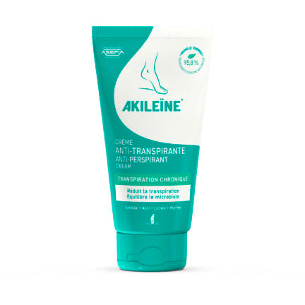 Akileïne Anti-Perspirant Foot Cream – 2.5 fl oz