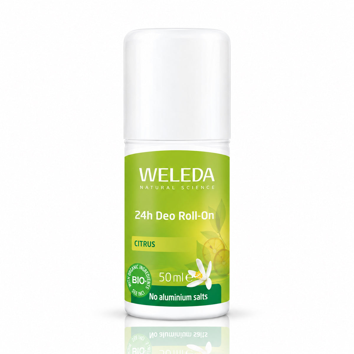 Weleda Citrus 24h Roll-On Deodorant – Natural Freshness, Aluminum-Free, 1.7 fl oz