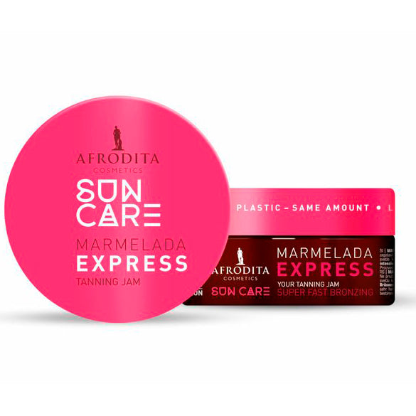 Afrodita Cosmetics Sun Care Marmelada Express Tanning Jam – Super Fast Bronzing, Summer Peach Scent, No SPF – 6.76 fl oz (200 ml)