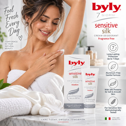 Byly Sensitive Silk Long-Lasting Deodorant Cream – 0.85 fl oz