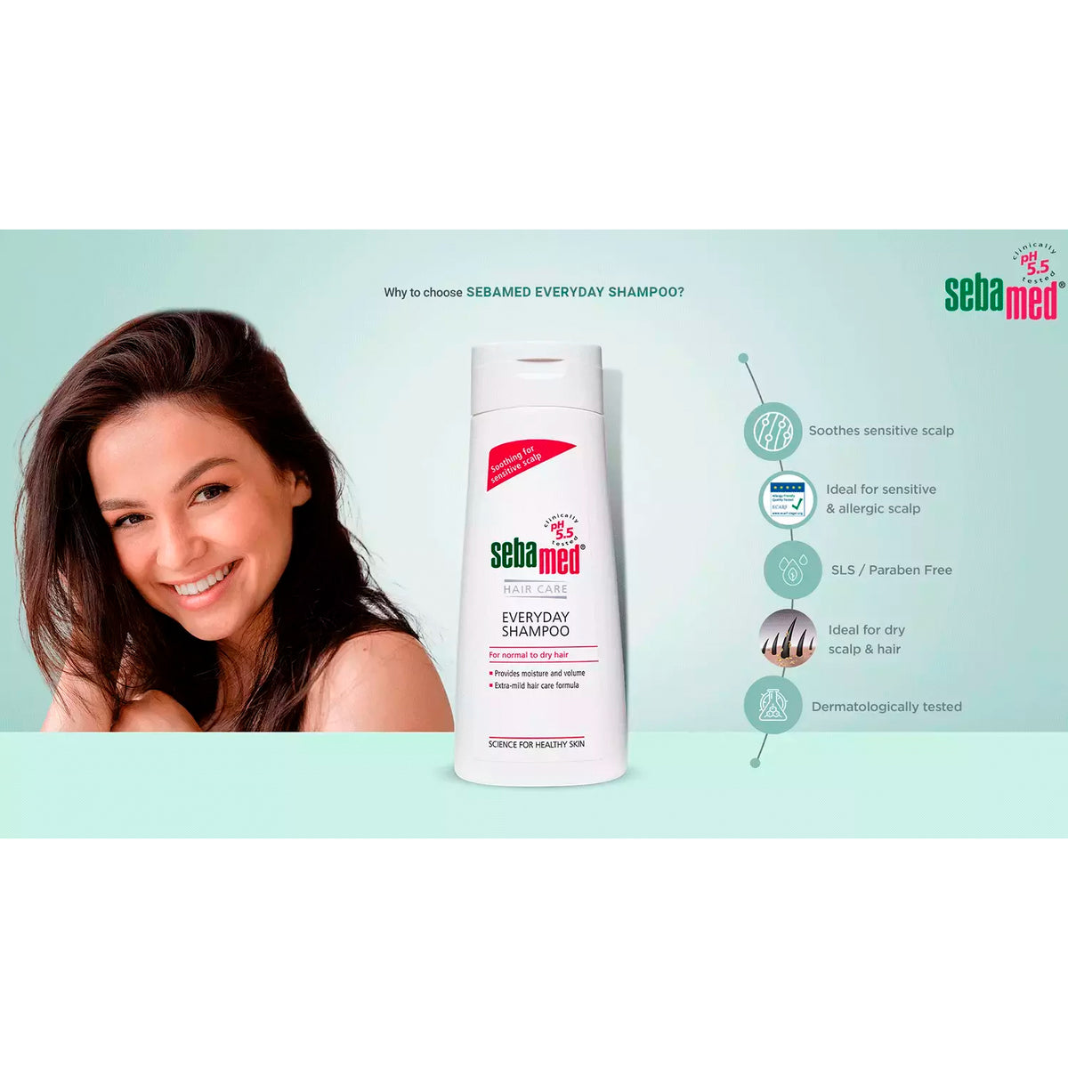 Sebamed Every-Day Shampoo pH 5.5 – 6.76 fl oz
