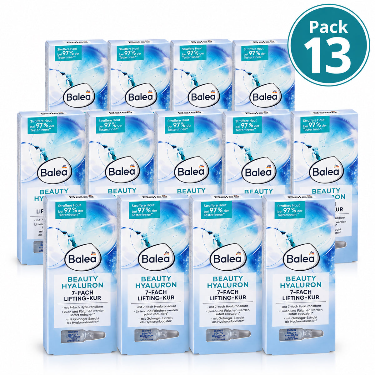 Balea Beauty Hyaluron 7-Fold Lifting Treatment – 7 Ampoules