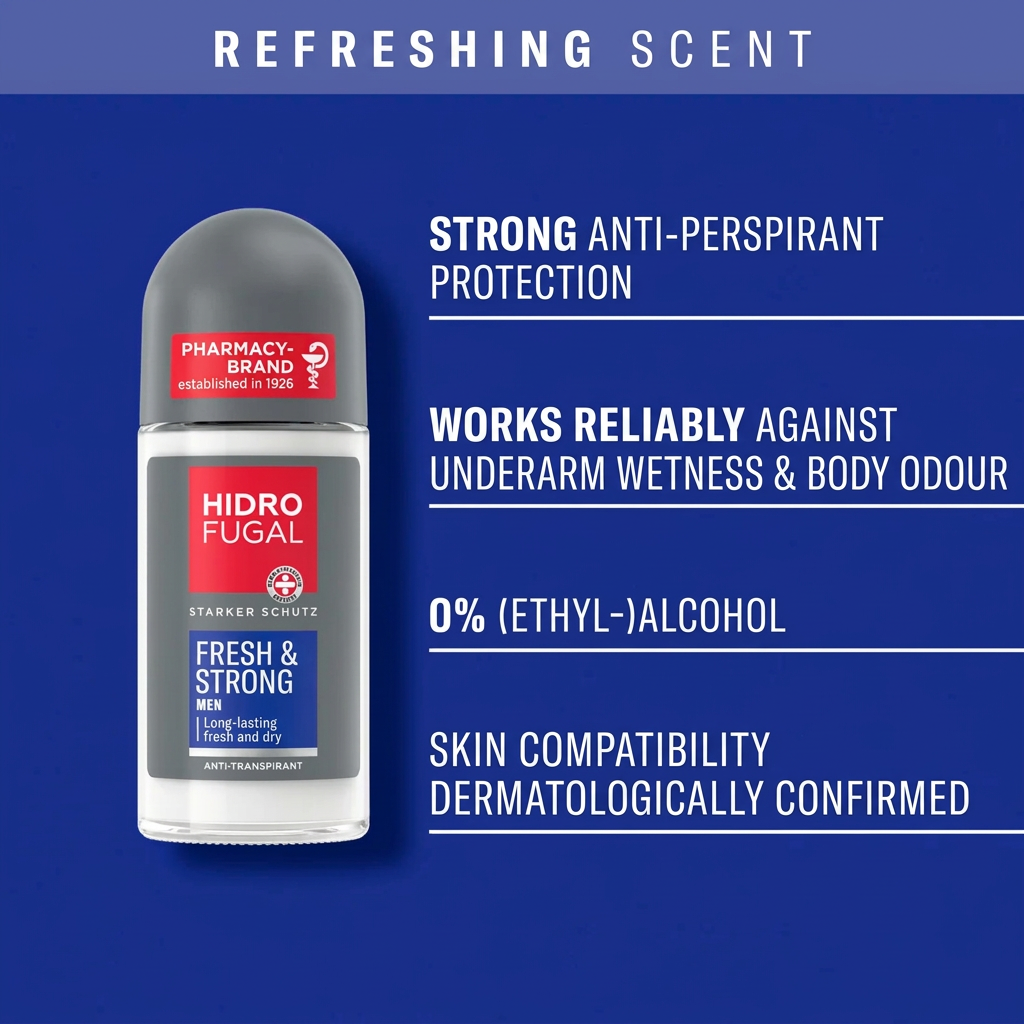 Hidrofugal MEN Fresh &amp; Strong Roll-On 1.69 fl oz