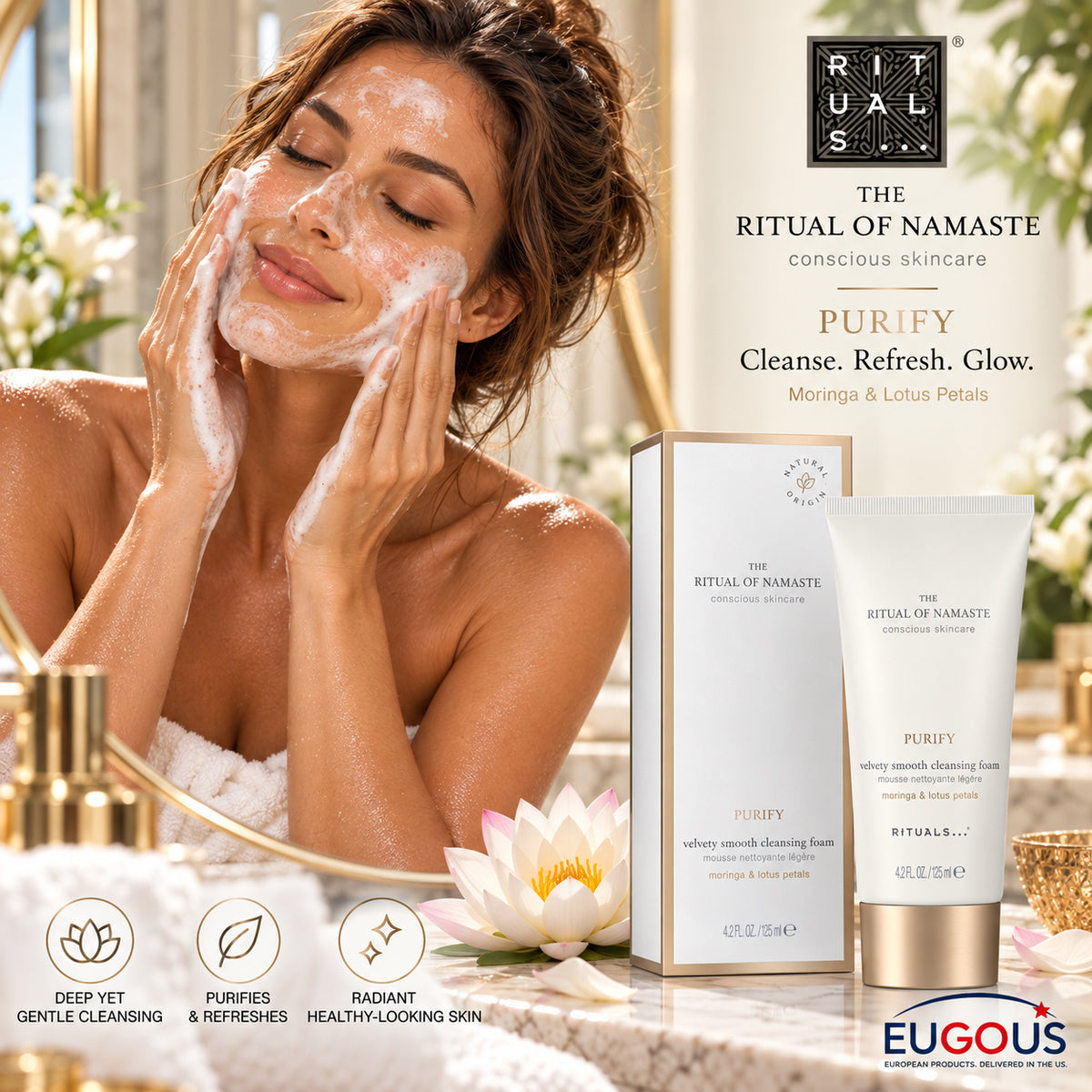 Rituals Namaste Velvety Smooth Cleansing Foam 4.2 fl oz