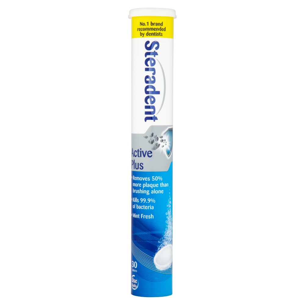 Steradent Active Plus Denture Cleaner 30 Tablets