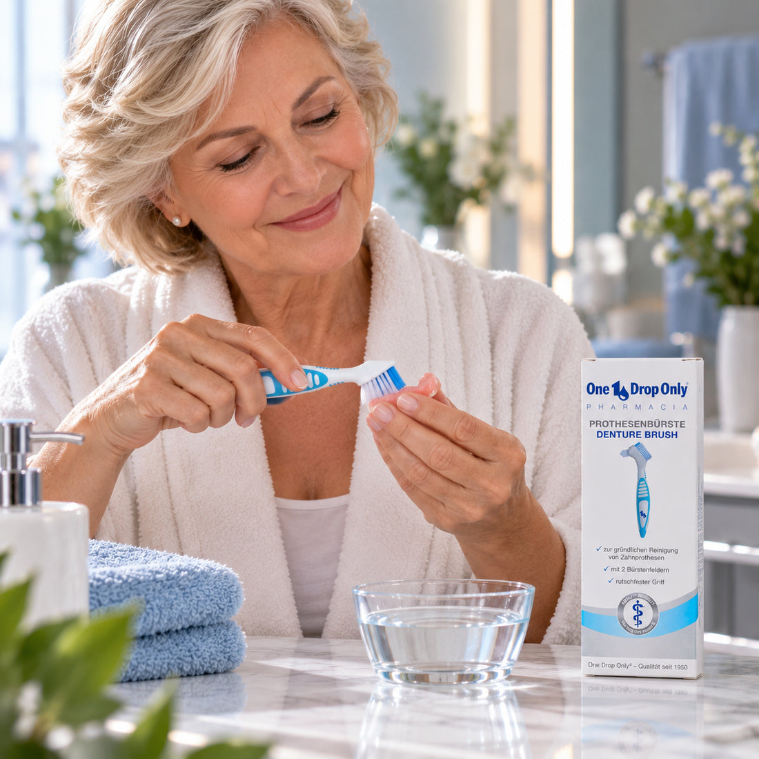 One Drop Only PHARMACIA Denture Brush