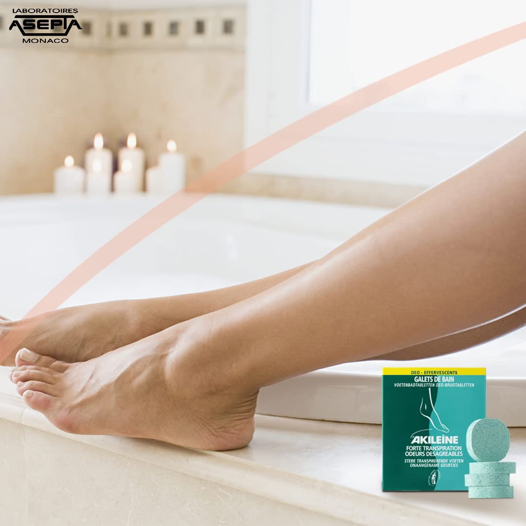 Akileïne Deo Effervescent Foot Bath Tablets – 7 Count