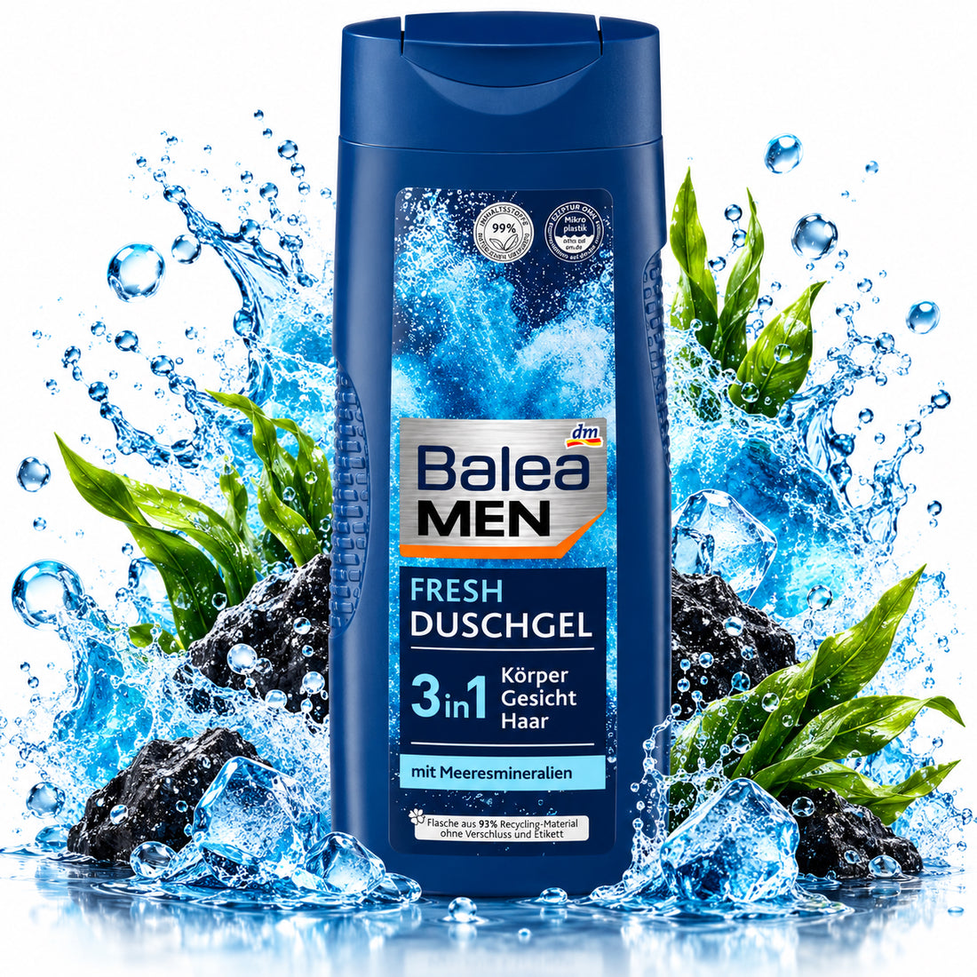 Balea MEN Fresh 3-in-1 Shower Gel 10.1 fl oz