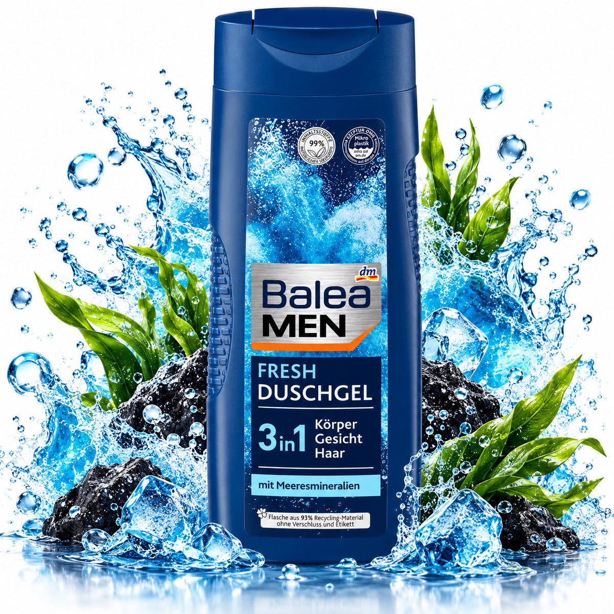 Balea MEN Fresh 3-in-1 Shower Gel 10.1 fl oz
