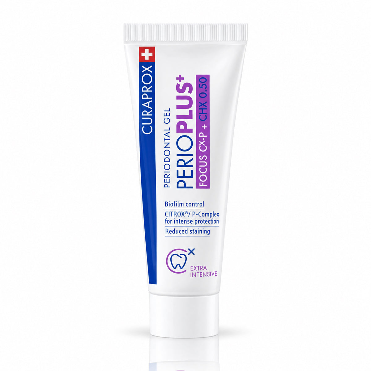 Curaprox Perio Plus+ Focus CHX 0.50% Periodontal Gel – Intensive Gum Care with Hyaluronic Acid, 0.34 fl oz
