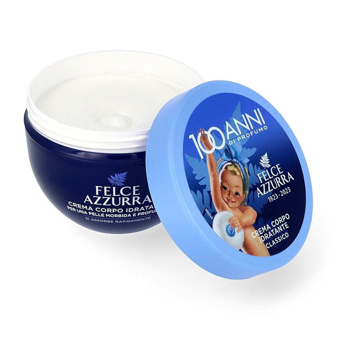 Felce Azzurra Original Moisturizing Body Cream, Fast Absorbing, Shea Butter &amp; Vitamin E, 8.45 fl oz (250 ml), Italy