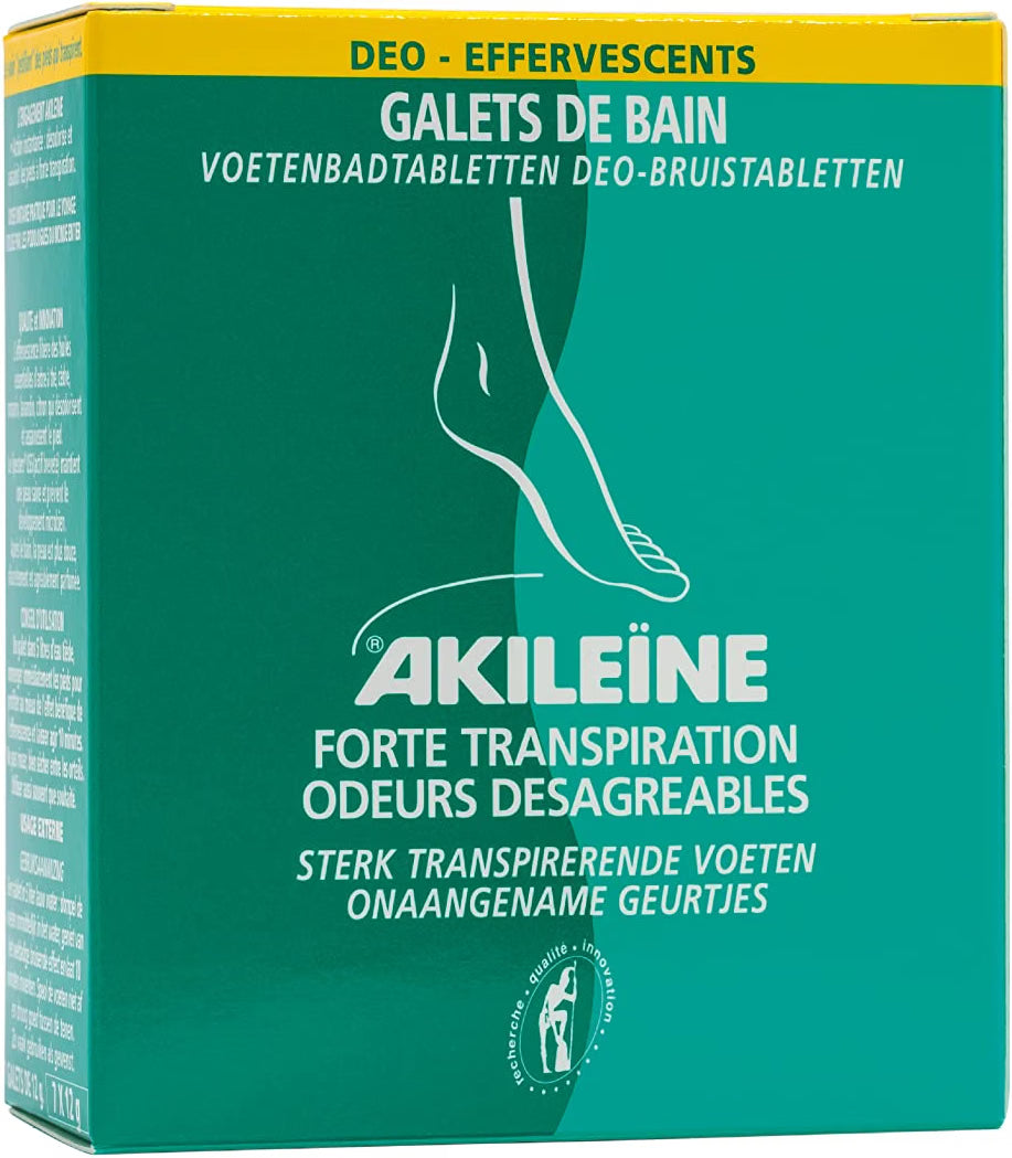 Akileïne Deo Effervescent Foot Bath Tablets – 7 Count