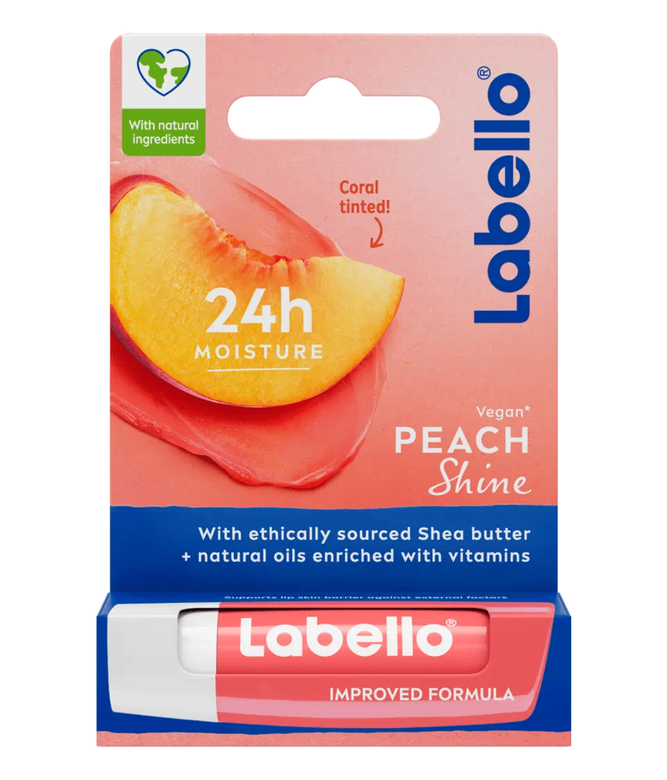 Labello Peach Shine Lip Balm 0.17 oz