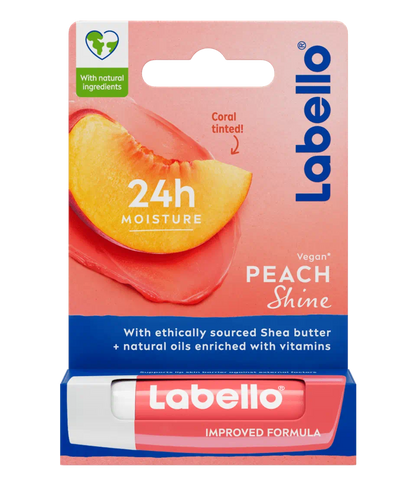 Labello Peach Shine Lip Balm 0.17 oz