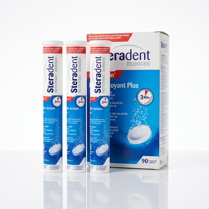 Steradent Triple Action Plus Denture Cleaner 90 Tablets