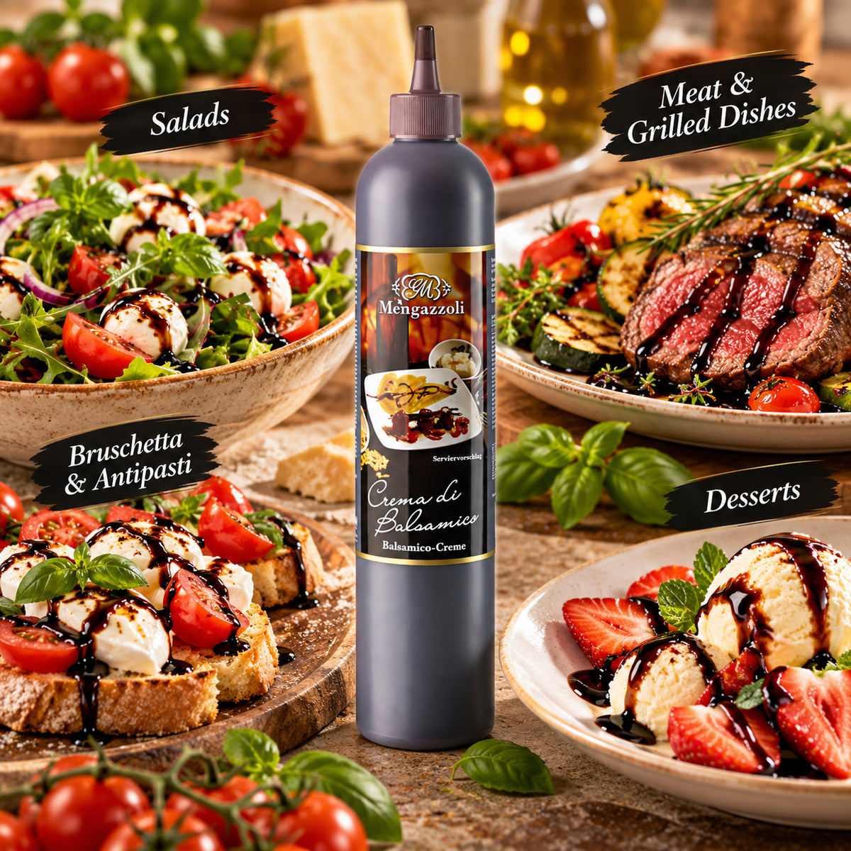 Mengazzoli Professional 92 Balsamic Glaze – 19 oz