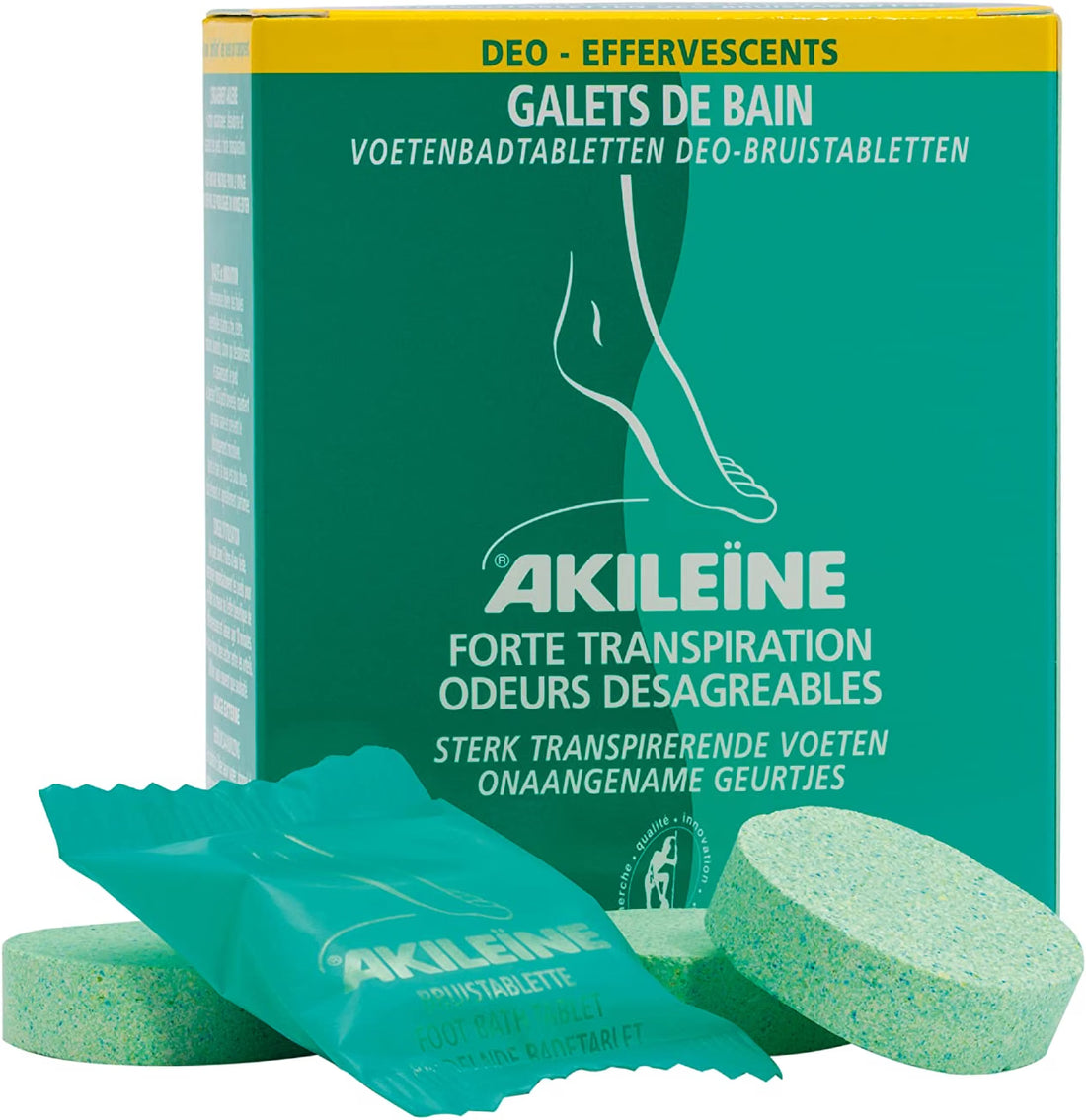 Akileïne Deo Effervescent Foot Bath Tablets – 7 Count