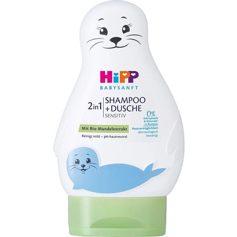 HiPP Babysanft 2-in-1 Shampoo + Body Wash Sensitive – 6.76 fl oz