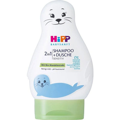 HiPP Babysanft 2-in-1 Shampoo + Body Wash Sensitive – 6.76 fl oz