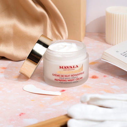 Mavala Repairing Night Cream for Damaged Hands – 2.4 oz