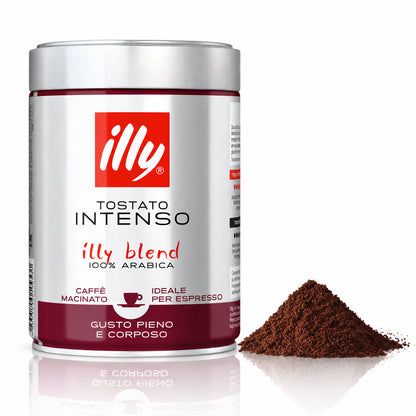 illy Intenso Dark Roast Ground Espresso Coffee – 8.8 oz