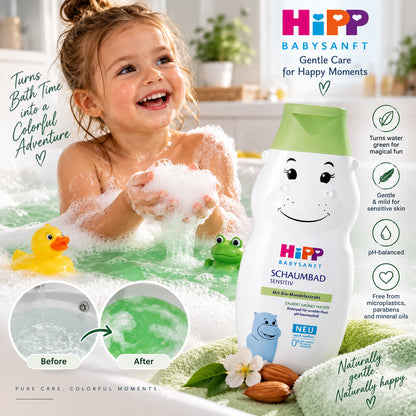 HiPP Babysanft Sensitive Kids Bubble Bath – 10.14 fl oz