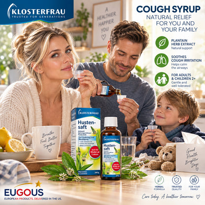 Klosterfrau Cough Syrup with Ribwort Plantain – 6.76 fl oz
